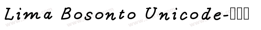 Lima Bosonto Unicode字体转换